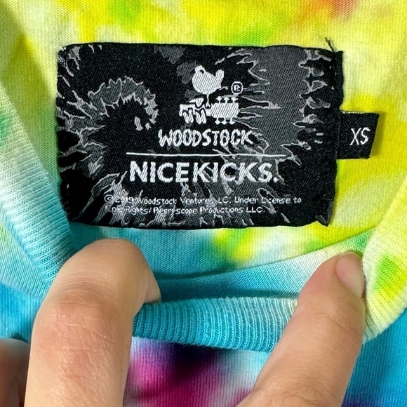 Nice Kicks x Woodstock "Nice" tie dye crewneck shirt size XS - Picture 3 of 7